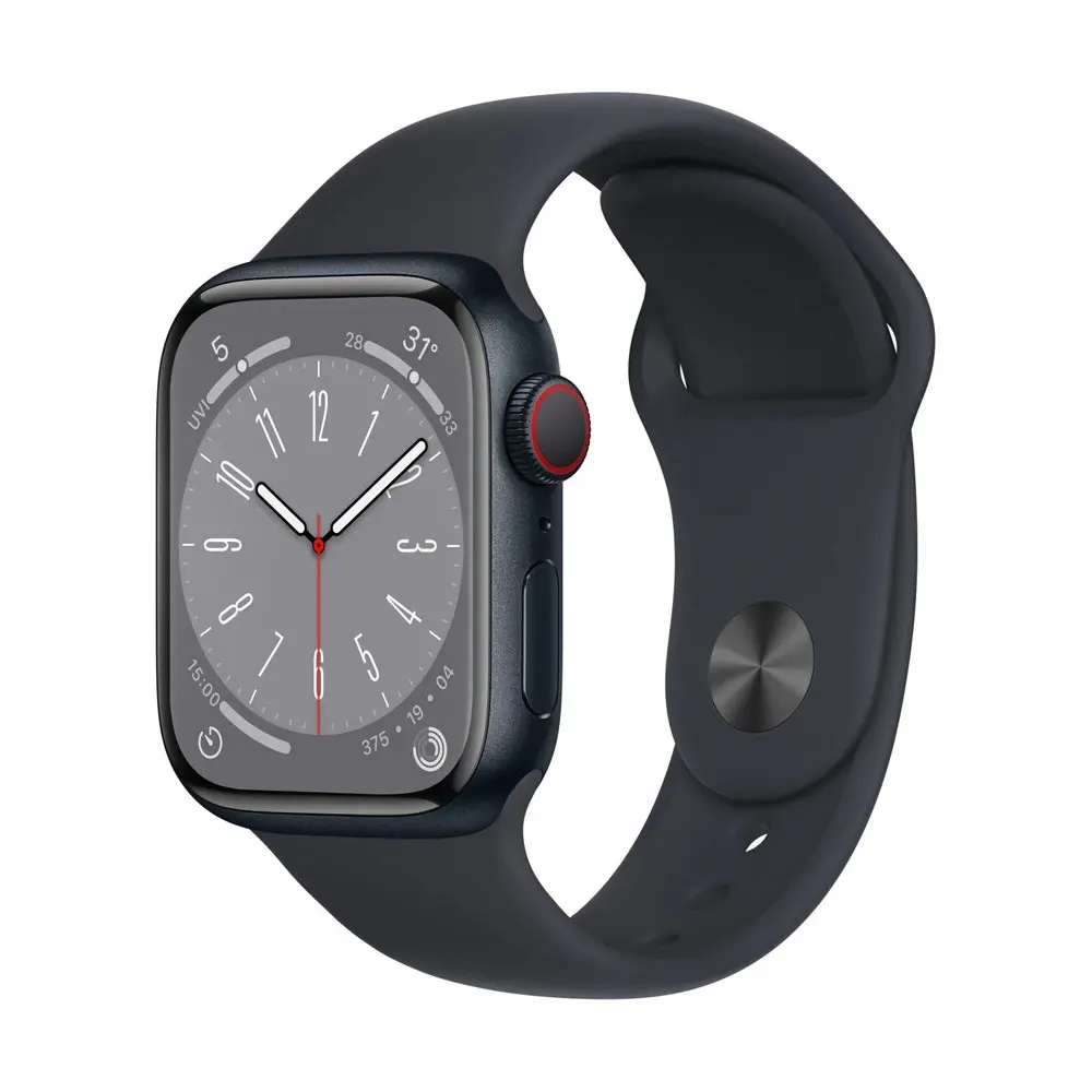 Apple Watch Series 8 GPS & Cellular 41mm Smartwatch – Color: Black – View 1